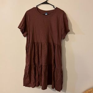 Old Navy grown tiered Tshirt dress women’s size large